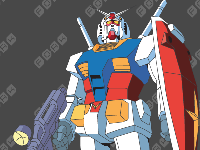 Gundam vector AI file ai gundam gundom rx 78 vector