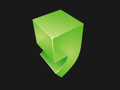 Logo design 3d ai green logo web