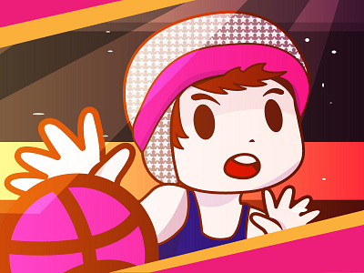 Nice Pass! debut dribbble illustrator vector