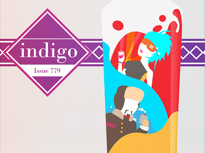 Indigo Cover: "Taking a Shot at Vodka" cover illustration illustrator magazine news vector vodka