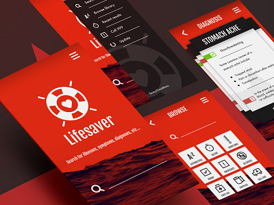 Lifesaver App app design health mobile ui ux