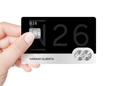 N26 Black Mastercard business card card credit card mastercard payment print