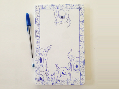 Monsters inside my notebook