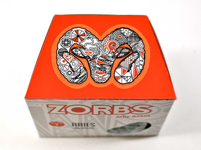 ZORBS (Zodiac Jelly Bean Packaging) aries illustration jelly beans packaging ram zodiac
