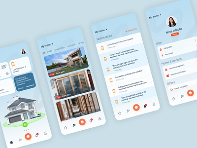 Smarthome Application UI app design ui