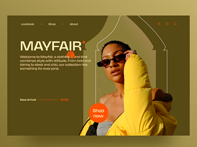 Mayfair Fashion Brand Landing brand landing clothing shop landing fashion brand landing fashion landing fashion website style website stylish landing ui ux user interface