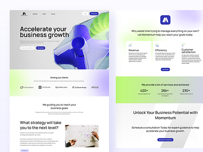 Momentum: Business Landing Page