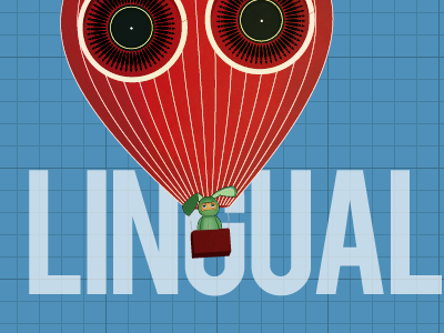 Lingual Balloon app character illustration illustrator