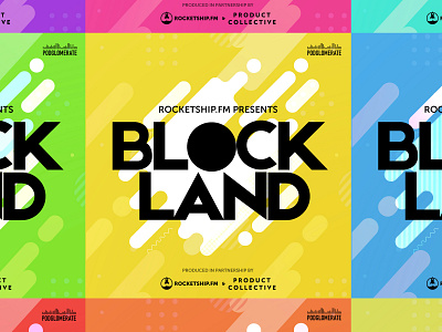 Podcast Cover: Blockland branding crypto illustration logo podcast podcast art podcast cover podcast logo podcasting vector