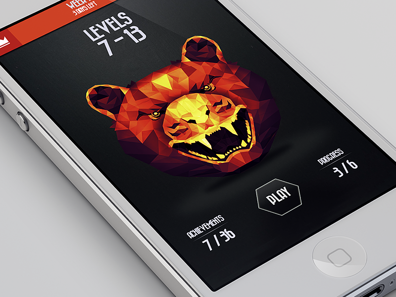 iOS Level Select (iPhone5 UX/UI) by Michael Sacca on Dribbble