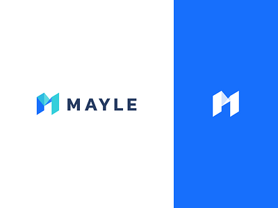 Mayle logo for instant messaging app branding design logo minimal vector