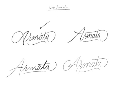 Sketch Calligraphy Logo Armata boceto calligraphy hands ipad pro lettering lettering artist logo logotipe procreate sketch