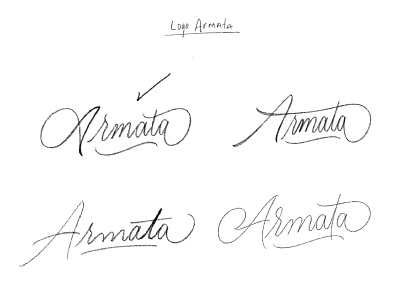 Sketch Calligraphy Logo Armata