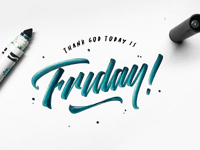 TGI Friday Calligraphy