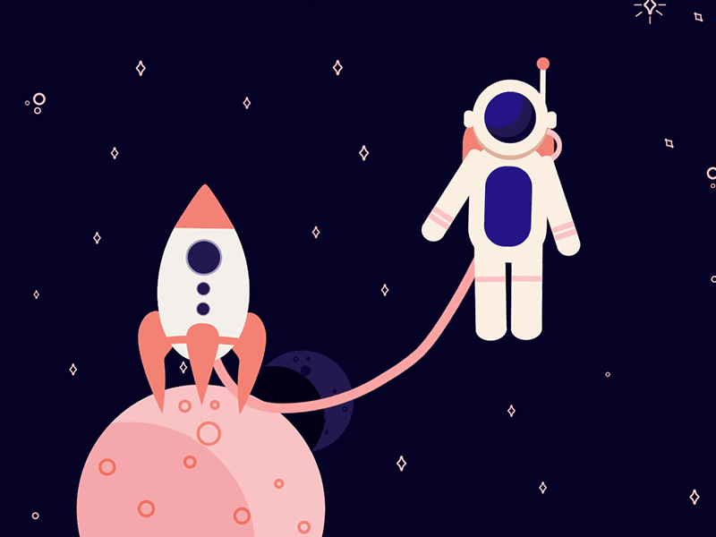 Astronaut after effects animation astronaut illustrator space