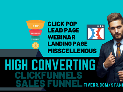 clicks funnel design clicks funnels graphic design lead page sales funnel