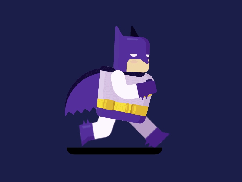 Batman batman character ready walkcycle