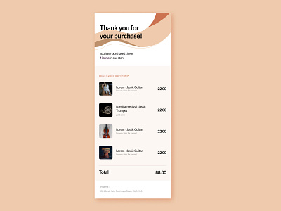 Daily017 Email Receipt dailyui