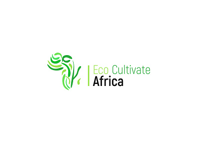 Eco Cultivate Africa Logo africa cutivate ecology logo logo design