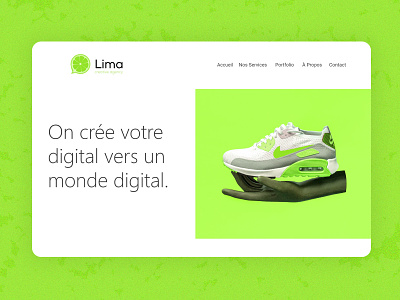 Lima Agency One Page Website ui website design