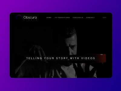 Obscura Studio Website branding web design website