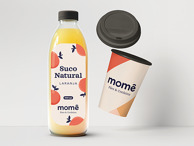 Illustrations - Momê [Bakery and Pâtisserie] bakery coffee cup fruit illustrations juice orange packaging pâtisserie