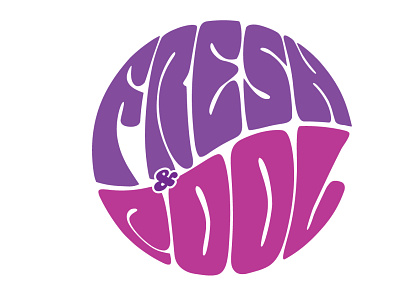 Fresh & Cool branding color design diseño illustrator logo vector