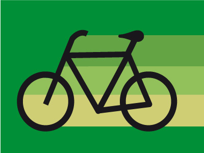 green bike bike design illustration ilustracion logo