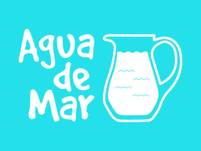 Agua De Mar chile color design diseño illustration logo logos sea water