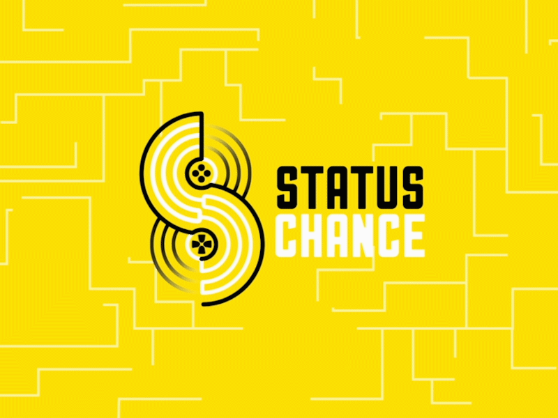 Status Chance - Logo Sting 2d animations branding design flat icon illustration logo type typography vector web