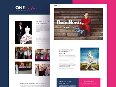 One Life Dreams humanitarian project website