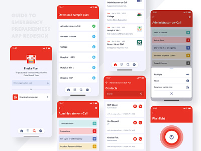 My EOP app redesign before after clean comparison design document documents emergency figma flat mobile mobile app mobile design mobile ui mobile ux ui ux