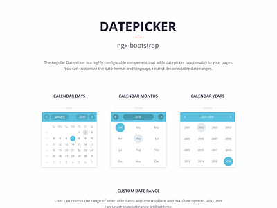 ngx-datepicker by Mikhail Voloshin ⚡ for Valor Software on Dribbble