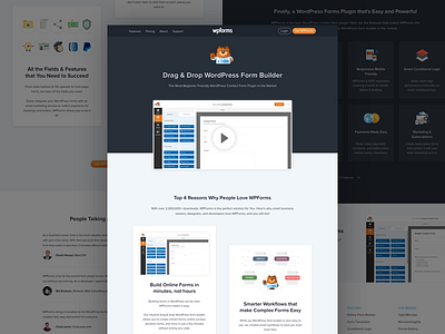 WP forms plugin web site redesign
