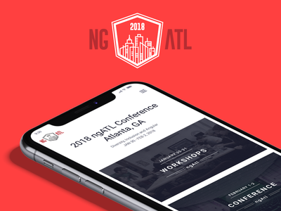 Ng Atlanta mobile version angular atlanta conference css event flat html ui ux web webflow
