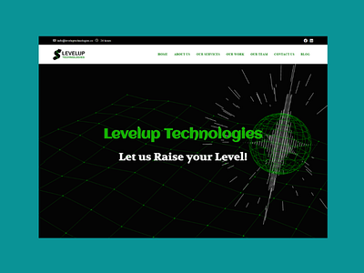 LevelUp Technologies branding design ui ux website