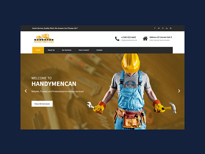 HandyMenCan branding design ui ux website