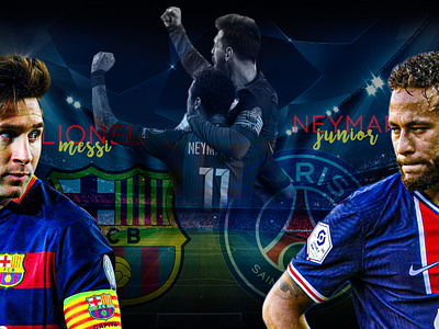 Pre-match Football Poster (Messi vs Neymar)