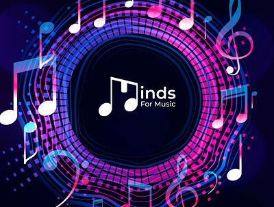 Minds For Music logo branding design graphic design logo logo design logo make logo music logomaker music music logo vector