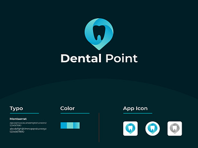 Dental Point, Medical Logo Design Concept branding dental dentallogo design doctorlogo graphic design illustration logo logo design logo make medicallogo