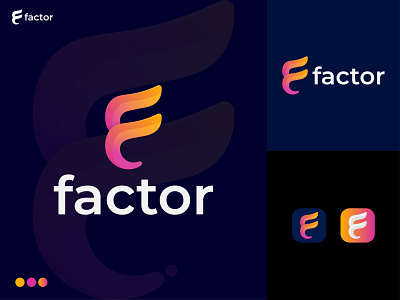 factor, Modern Logo Design Concept