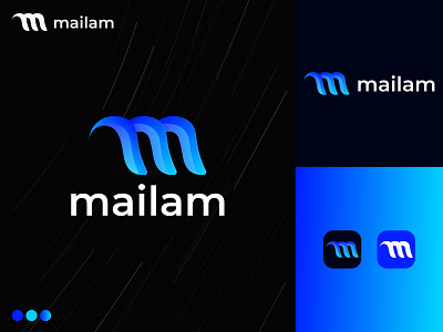 mailam, Modern Logo Design Concept branding design illustration letter m logo logo design logo make m letter logo m logo m logo make m typo mailam mailam logo