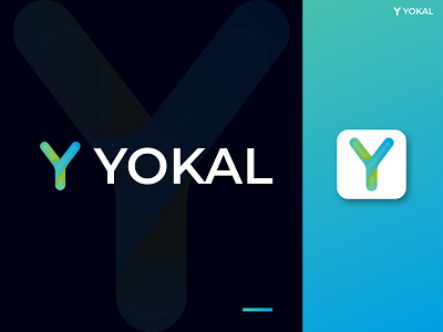 YOKAL , Modern Logo Design Concept branding design graphic design illustration letter mark logo logo design logo make ui ux vector y letter y letter logo y logo y logo mark yokal yokal logo yokal logos