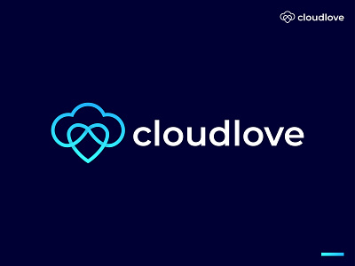 cloudlove , Modern Logo Design Concept branding cloud logo cloud minimal logo cloudlove cloudlove logo logo logo cloud logo design logo make love log mark love logo vector