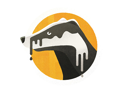 Climate Change Badger editorial illustration vector illustration texture