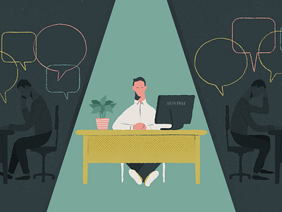 Mr Porter: How to be more creative at work characters conceptual illustration editorial illustration figure figures illustration lifestyle illustration texture