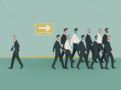 Mr Porter - How to be more creative at work characters concept conceptual illustration editorial illustration figure figures illustration lifestyle illustration texture