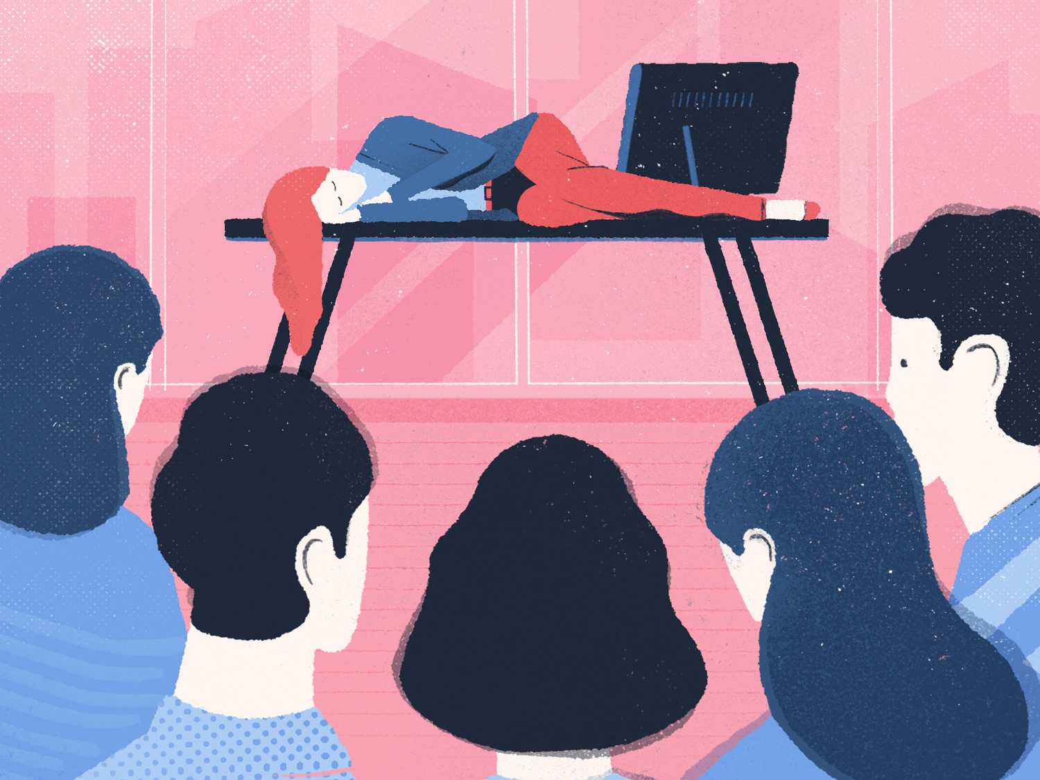 sleeping-at-work-by-paul-reid-on-dribbble