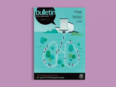 Bulletin Magazine concept conceptual illustration cover cover artwork cover illustration editorial illustration figures health illustration lifestyle illustration magazine texture