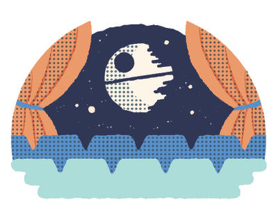 Etihad Airways spot illustration spot illustration cinema death star star wars magazine illustration travel texture figure concept conceptual illustration editorial illustration illustration